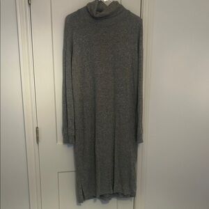 Anthropologie Long Sleeve Gray Sweater Dress